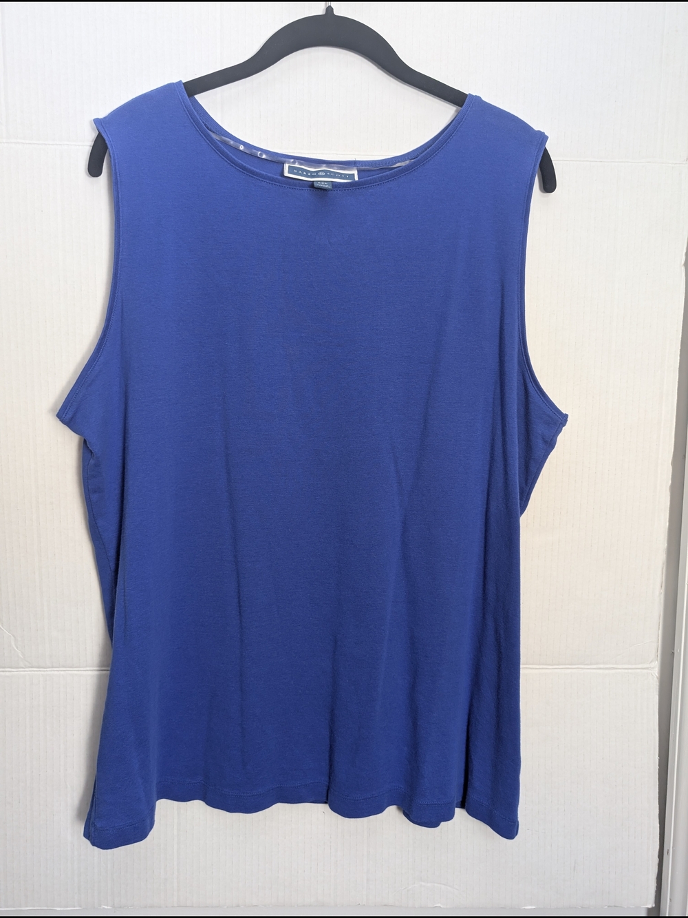 Karen Scott Vibrant Royal Blue Sleeveless Tank Top Women's Size XXL